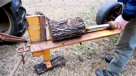 diy skid steer log splitter|homemade skid steer log splitter.